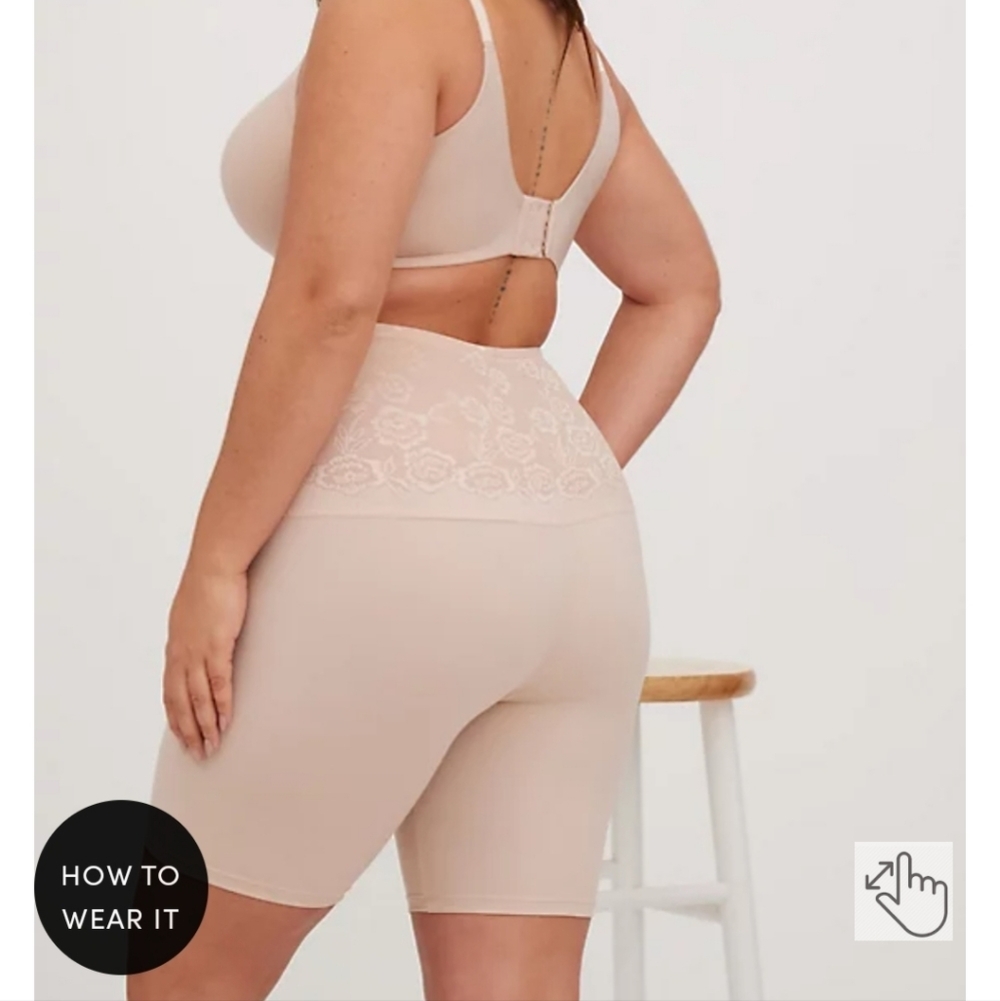 🆕️⌛️BEIGE MICROFIBER HIGH-RISE SHORT 360° SMOOTHING PANTY⌛️